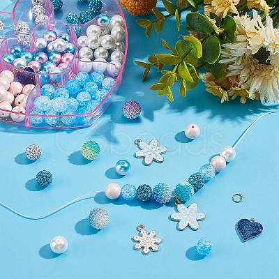 SUNNYCLUE DIY Snowflake Bracelet Making Kits DIY-SC0018-82-1