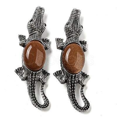 Dual-use Items Alloy Crocodile Brooch JEWB-C026-01I-AS-1