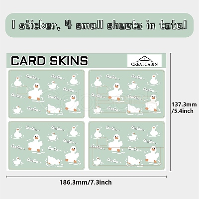 PVC Plastic Waterproof Card Stickers DIY-WH0432-031-1