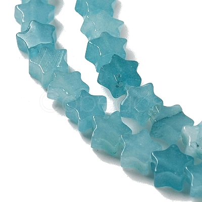 Dyed Natural Amazonite Beads Strands G-G085-B30-02-1