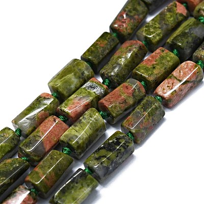 Natural Unakite Beads Strands G-O170-135-1