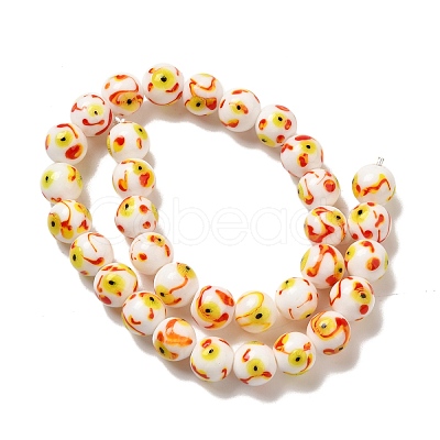 Handmade Lampwork Beads Strands LAMP-G162-08A-04-1