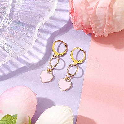 Alloy Enamel Dangle Earrings EJEW-JE05847-1