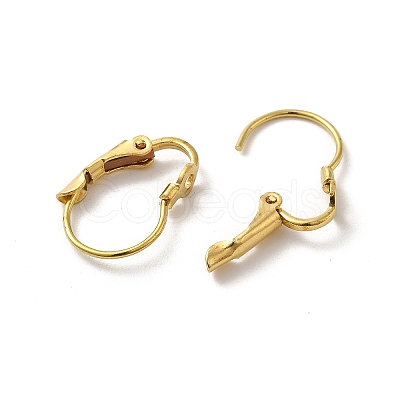 Brass Leverback Earring Findings KK-Z007-26C-1