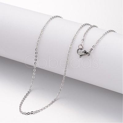 Non-Tarnish 304 Stainless Steel Necklace MAK-K004-19P-1