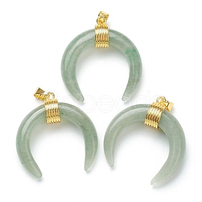 Natural Green Aventurine Pendants G-A017-12G-1