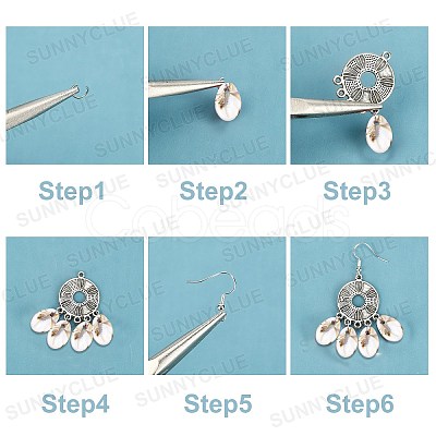 SUNNYCLUE DIY Shell Dangle Earring Making Kits FIND-SC0001-70-1