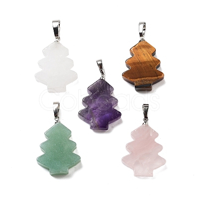 Natural Mixed Stone Pendants G-A203-01-P-1