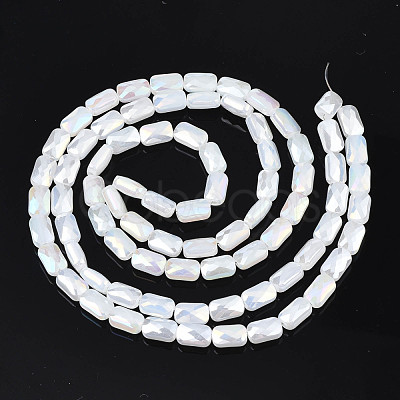 Electroplate Glass Beads Strands EGLA-N002-25-E02-1