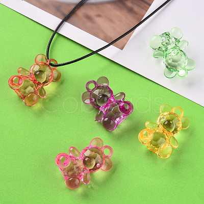 Transparent Acrylic Pendants TACR-T005-11-1