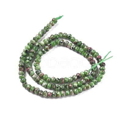 Dyed Natural Malaysia Jade Rondelle Beads Strands G-E316-2x4mm-43-1