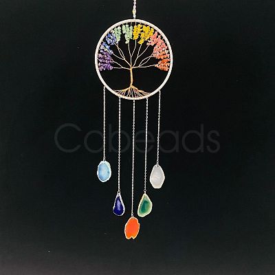 Natural Agate Wind Chime WG14434-02-1