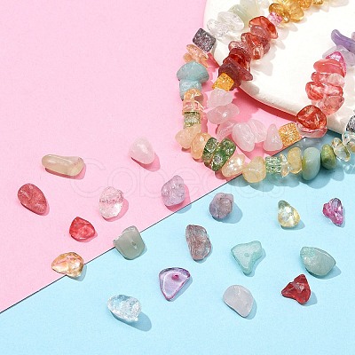 117G 9 Style Natural & Synthetic Gemstone Chips Beads Sets G-FS0002-27-1