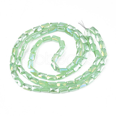 Electroplate Glass Beads Strands EGLA-N002-25-E01-1