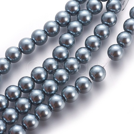 Glass Pearl Beads Strands HY-8D-B19-1