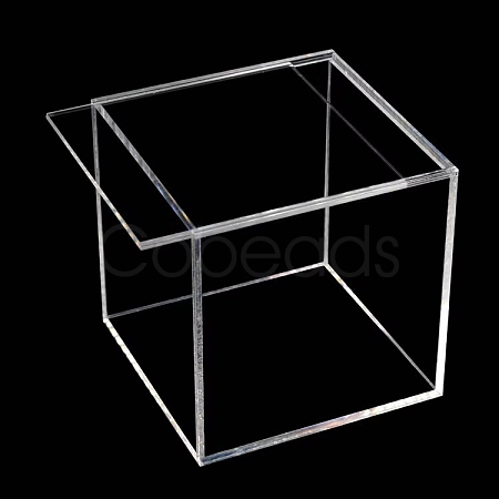 Square Transparent Acrylic Box for Displaying PW-WG60811-03-1