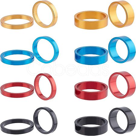 SUPERFINDINGS 32Pcs Aluminum Alloy Bicycle Headset Spacer FIND-FH0002-03-1