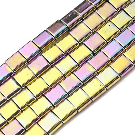 Electroplated Non-magnetic Synthetic Hematite Beads Strands G-C106-A02-07-1
