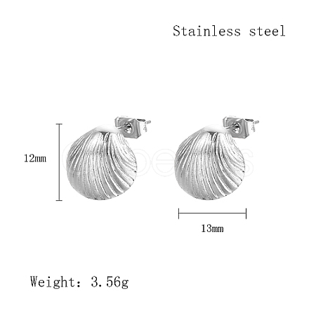 304 Stainless Steel Stud Earrings MH4589-2-1