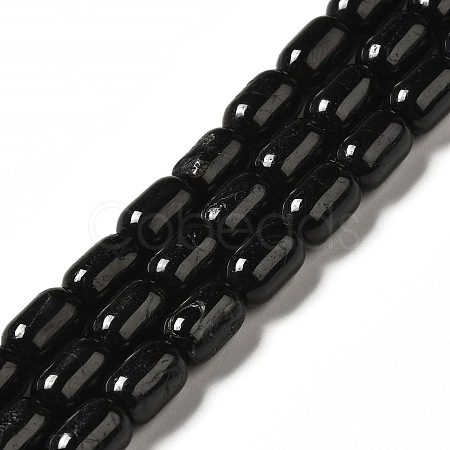 Natural Black Tourmaline Beads Strands G-G980-22-1