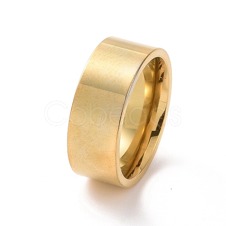 201 Stainless Steel Plain Band Ring for Women RJEW-I089-34B-G-1