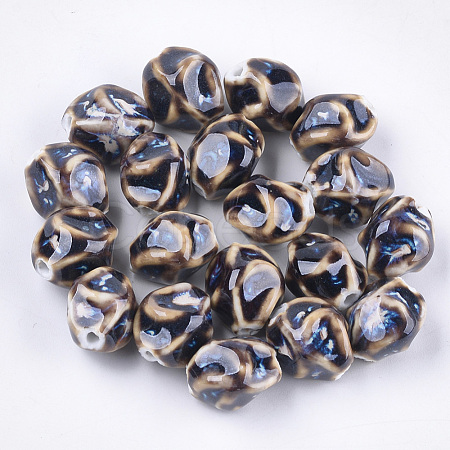 Handmade Porcelain Beads PORC-S498-10K-1