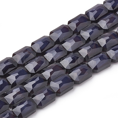 Opaque Solid Color Glass Beads Strands GLAA-N032-04A-1