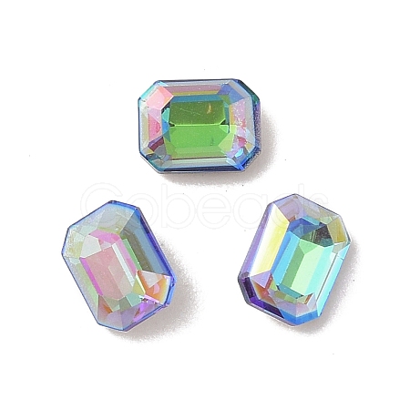 Glass Rhinestone Cabochons RGLA-L029-03B-SPLA-1