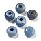 Natural Blue Aventurine European Beads, Large Hole Rondelle Beads, 14~14.5x7.7~8.3mm, Hole: 4mm