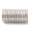 10 Rolls Round Copper Wire, Long-Lasting Plated, Silver, 20 Gauge, 0.8mm, 2.5m/roll