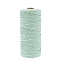 Cotton Macrame Cord, Round Macrame Rope for Wall Hangers, Boho Decorations, DIY Macrame Craft, Aquamarine, 3mm, about 109.36 Yards(100m)/Roll