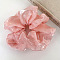 Romantic Rhinestone Polyester Elastic Hair Ties, Scrunchie/Scrunchy, Ponytail Holder for Women Girls, Light Coral, 