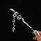 Alloy Hair Sticks, Hair Accessories for Women & Girls, Skull, 185x25mm