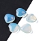 Synthetic Opalite Healing Stones, Heart Love Stones, Pocket Palm Stones for Reiki Ealancing, 30x30x11.5~12.5mm