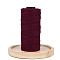 2-Ply Round Cotton Cord, for DIY Craft, Dark Red, 2mm, about 164.04 Yards(150m)/Roll