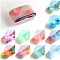 10 Style Transfer Foil Nail Art Stickers, Nail Decals, DIY Nail Tips Decoration for Women, Mixed Patterns, 50x4cm, 10sheets/box, Box: 8.6x5.6x2.45cm