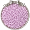 Baking Paint Glass Seed Beads, Round Hole, Peanut, Pearl Pink, 6x4mm, Hole: 1mm, about 100pcs/set