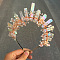 Natural Quartz Crystal Hair Bands, Crown Hair Bands for Women Girls, 200x160mm