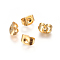 304 Stainless Steel Ear Nuts, Butterfly Earring Backs for Post Earrings, Real 18K Gold Plated, 4.5x6x3mm, Hole: 0.7mm