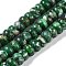 Dyed Synthetic Imperial Jasper Beads Strands, Rondelle, Green, 10x6mm, Hole: 1.5mm, about 68pcs/strand, 15.75''(40cm)