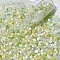 Transaparent Glass Beads, Mixed Shapes, Lime Green, 20~50mm