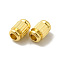 Brass Beads, Cadmium Free & Lead Free, Column, Real 24K Gold Plated, 6x4mm, Hole: 1.5mm