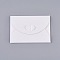 Retro Colored Pearl Blank Mini Paper Envelopes, Wedding Party Invitation Envelope, DIY Gift Envelope, Heart Closure Envelopes, Rectangle, White, 7.2x10.5cm