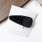 Cellulose Acetate Snap Hair Clips for Women Girls, Black, 65x28mm