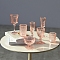 Miniature Simulation Food Play Water Cup, Red Wine Glass Model for Doll House, Pink, 11~20x17~39mm