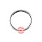 Stainless Steel Lip Rings, with Acrylic Beads, Piercing Jewelry, Mixed Color, 6mm, Pin: 1.2mm, Head: 3mm