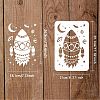 Large Plastic Reusable Drawing Painting Stencils Templates DIY-WH0202-404-2