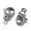 304 Stainless Steel Lobster Claw Clasps STAS-P095-01-1