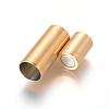 304 Stainless Steel Magnetic Clasps with Glue-in Ends STAS-F227-53D-G-2