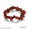 Synthetic Goldstone Chips Stretch Bracelets BJEW-BB16534-H-3